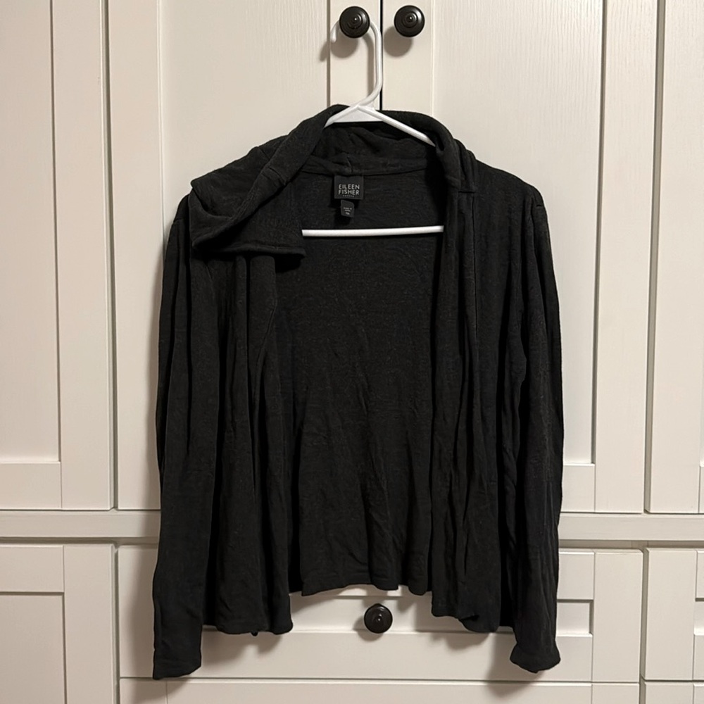 Eileen Fisher Super Cozy Hooded Cardigan Size PM